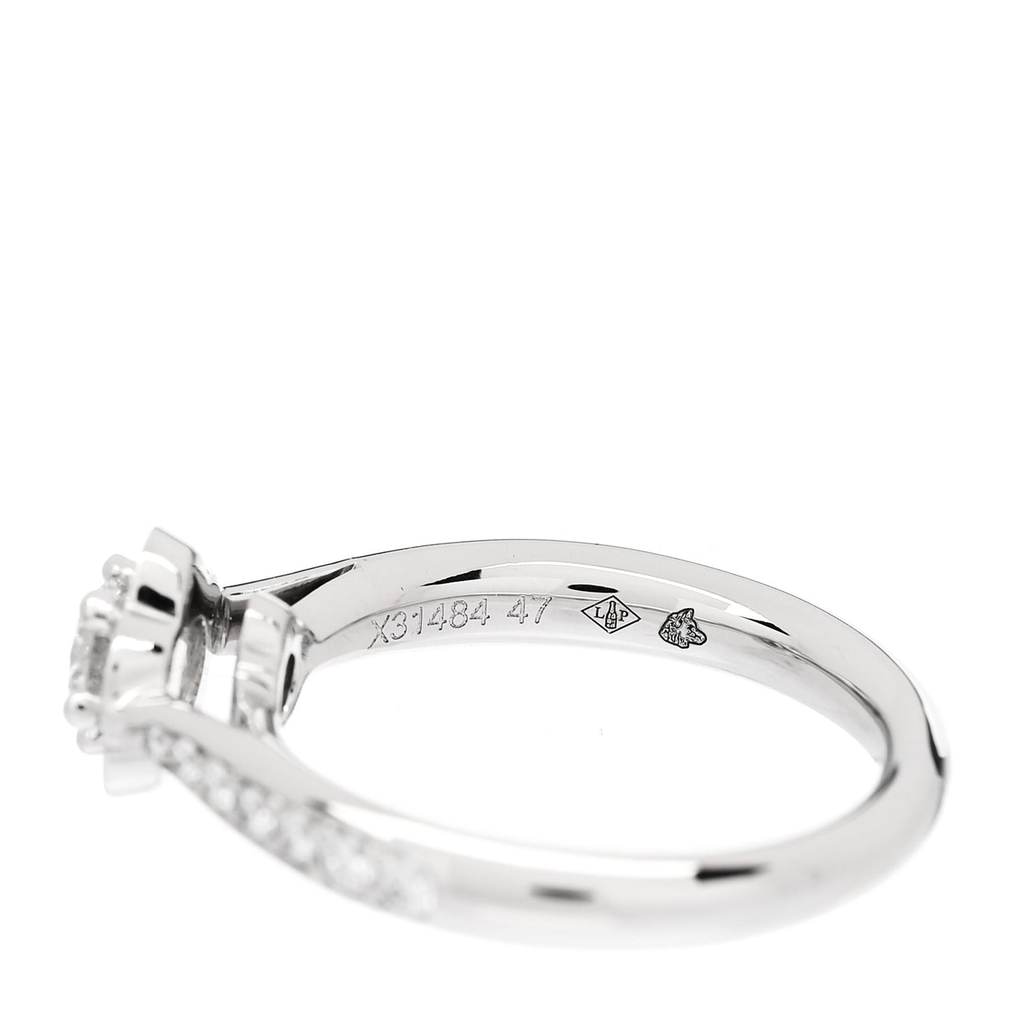 Platinum Diamond .26ct Camelia Ring 47 4