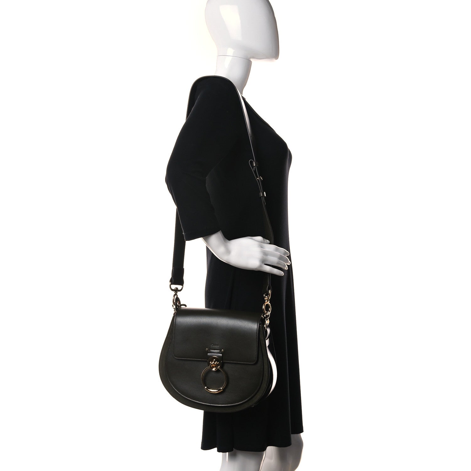 Chloe Calfskin Large Tess Deep Forest 2 of 15
