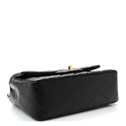 Chanel Lambskin Quilted Mini Rectangular Flap Black 4 of 10