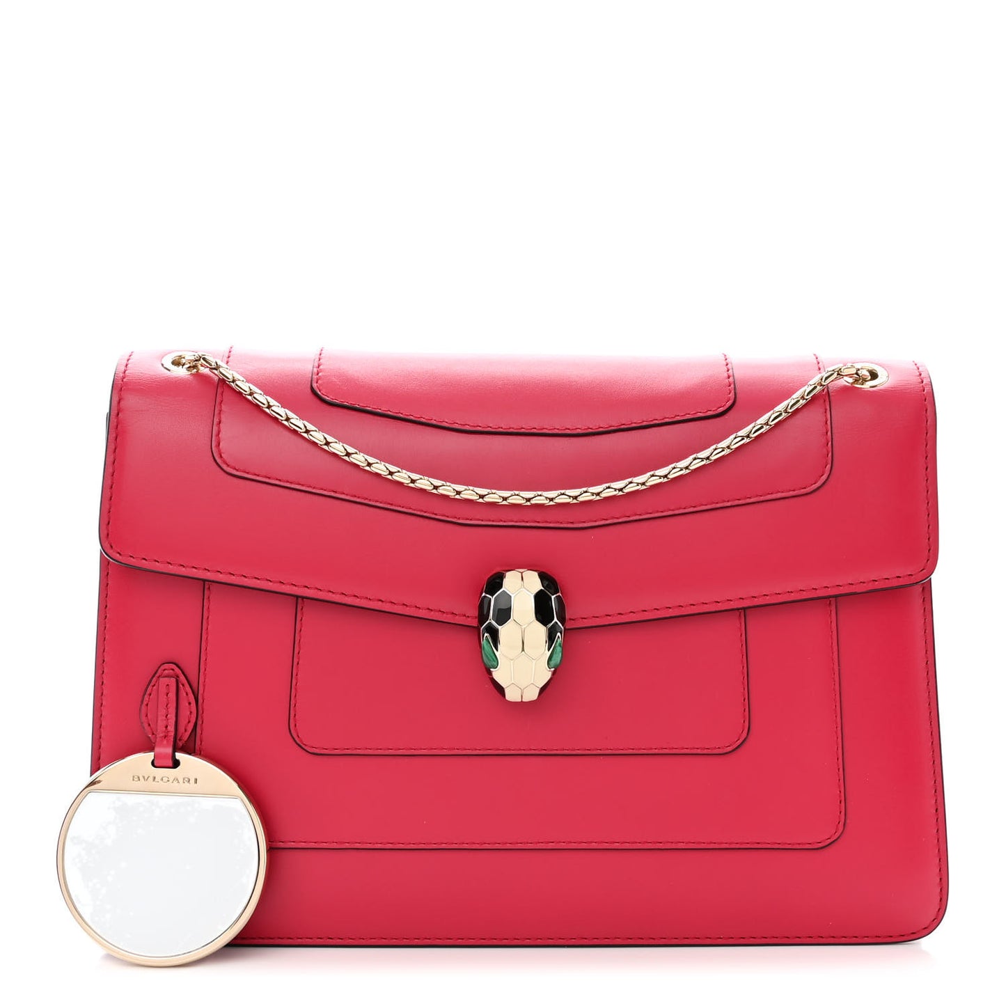 Calfskin Serpenti Forever Shoulder Bag Pink