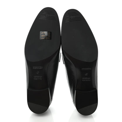 Hermes Goatskin Womens Royal Loafers 41 Black 5 of 8
