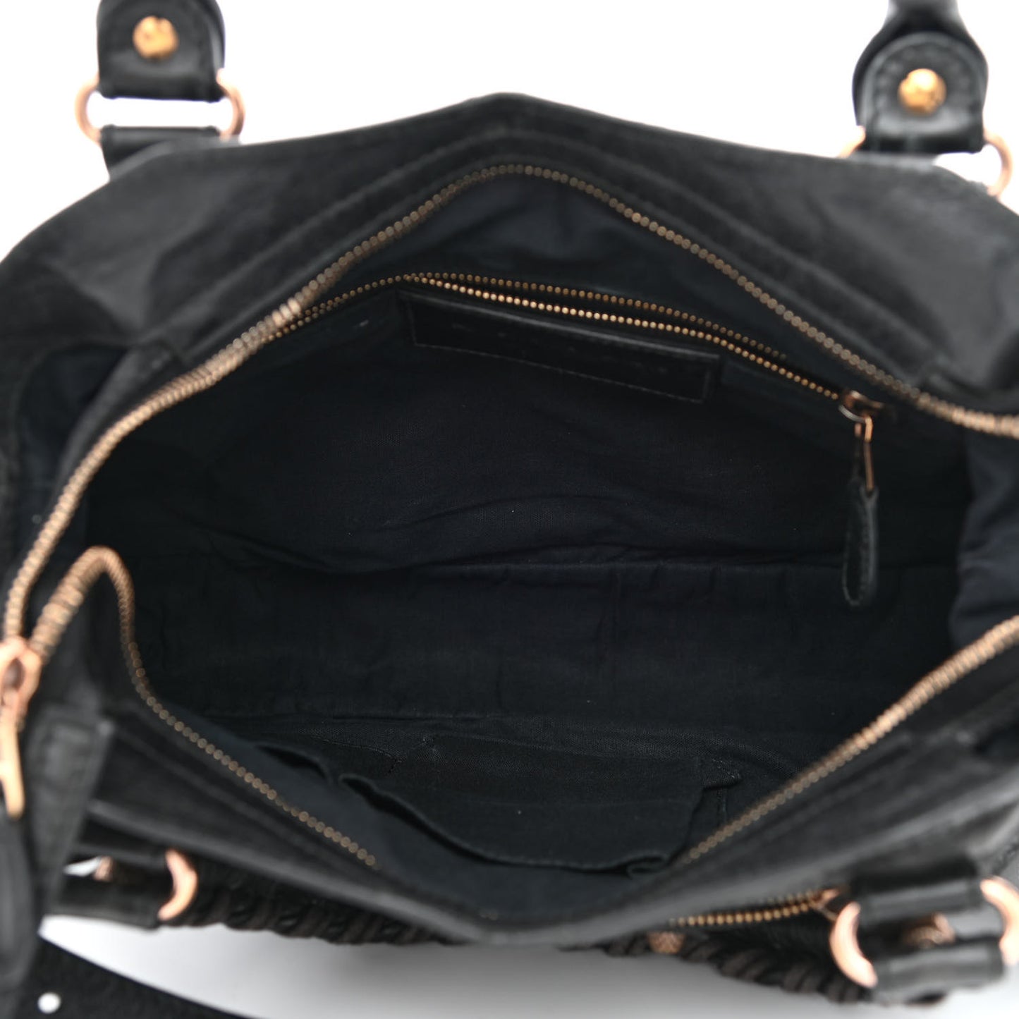 Agneau Giant 12 Rose Gold Hardware Town Black