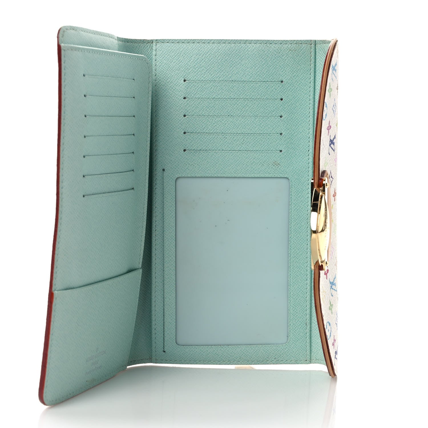 Louis Vuitton Monogram Multicolor Eugenie Wallet White Anie 5 of 6