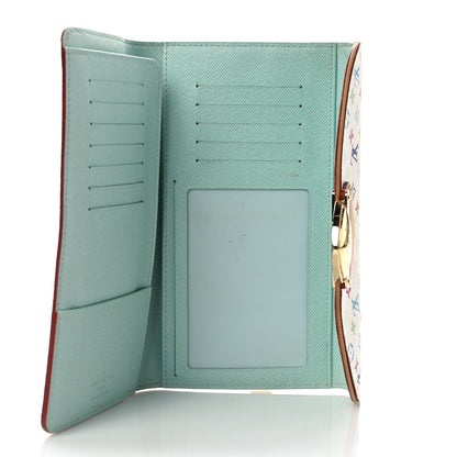Louis Vuitton Monogram Multicolor Eugenie Wallet White Anie 5 of 6