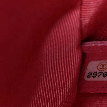 Chanel Lambskin Quilted Studded Quilted Vanity Case With Chain Rose 9 of 10