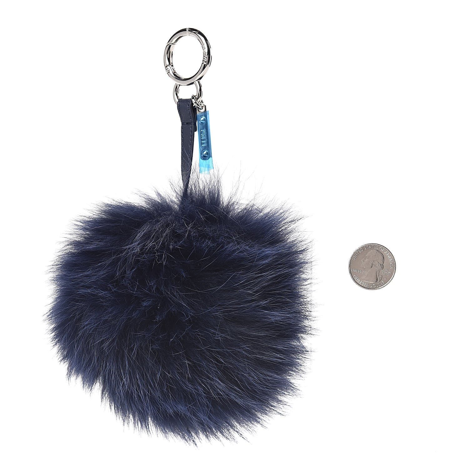 Fendi Fox Fur Nappa FF Pom Pom Bag Charm Muffin Zabai Macaroni 2 of 4