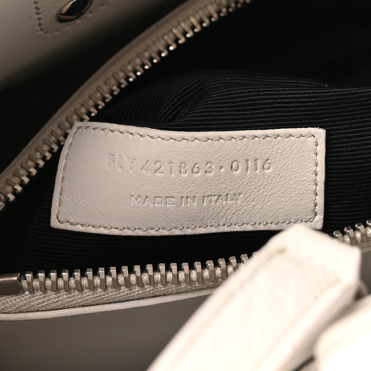 Calfskin Crocodile Embossed Baby Sac De Jour Gris Perle