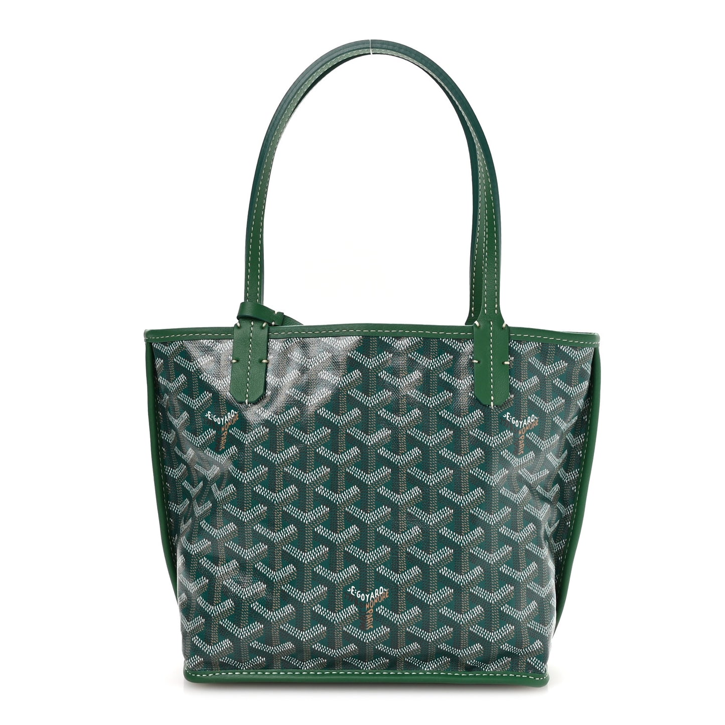 Goyardine Reversible Mini Anjou Green