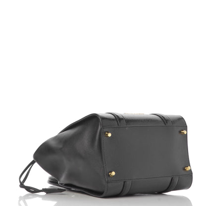 Burberry Patent Calfskin Small Dinton Tote Black 4 of 8