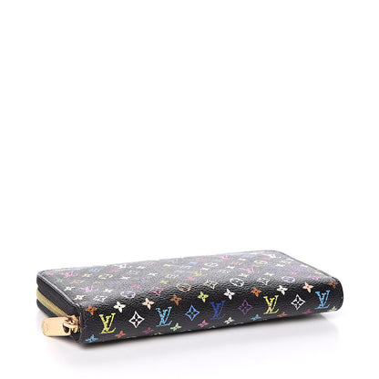 Louis Vuitton Monogram Multicolor Zippy Wallet Black Grenade 4 of 8
