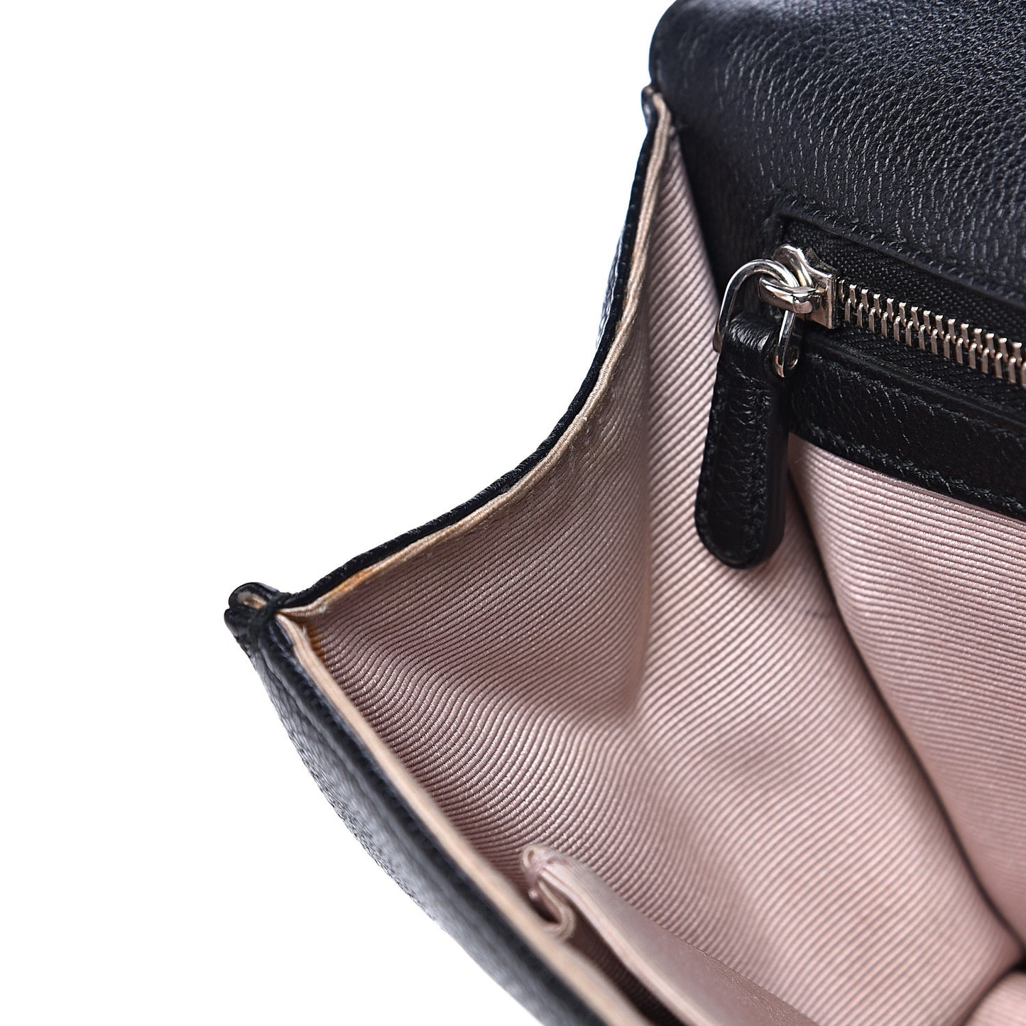 Grained Calfskin Medium Diorama Flap Bag Black