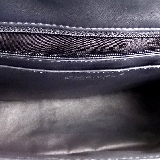 Patent Jumbo Flap Navy
