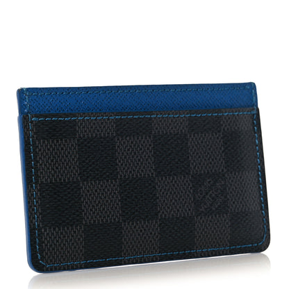Louis Vuitton Damier Graphite Card Holder Blue 3 of 7