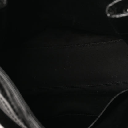 Saint Laurent Crinkled Calfskin Matelasse Monogram Medium Niki Shopper Tote Black 7 of 10