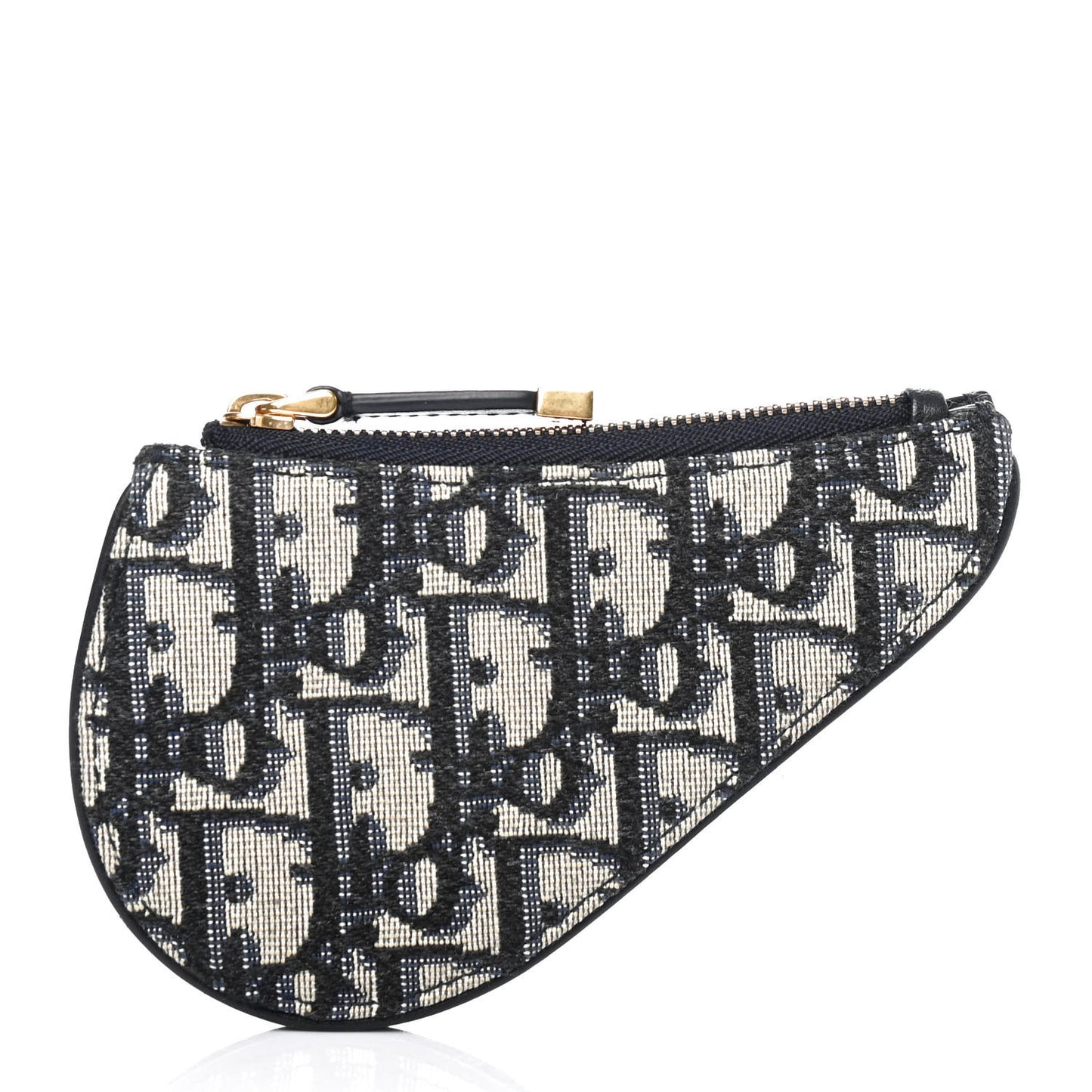 Oblique Saddle Coin Purse Blue