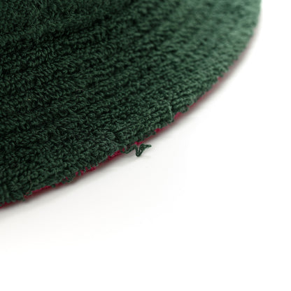 Chanel Cotton Terry Cloth CC Bucket Hat M Green Pink 9 of 10