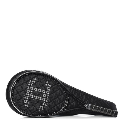 Chanel Tennis Racquet and Nylon Quilted Cover Black 2 of 5
