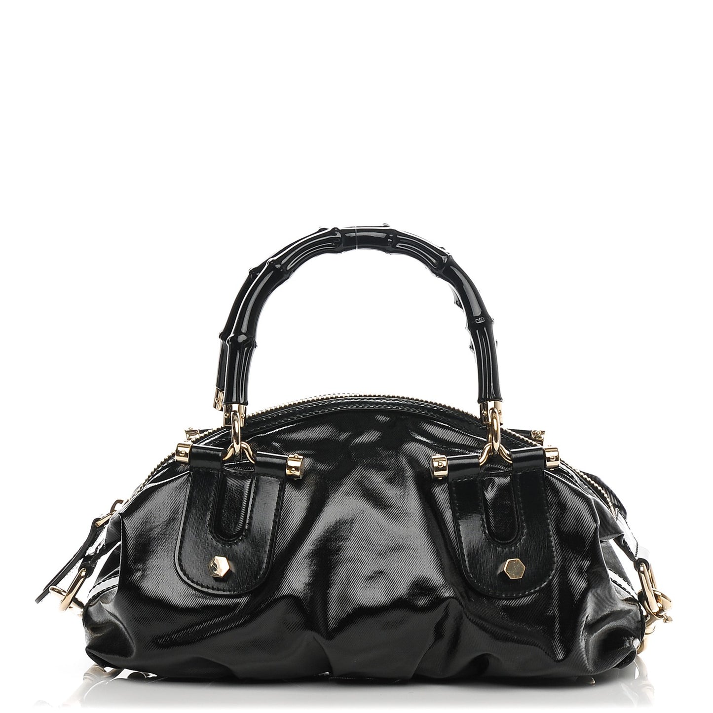 Dialux Pop Bamboo Top Handle Tote Black