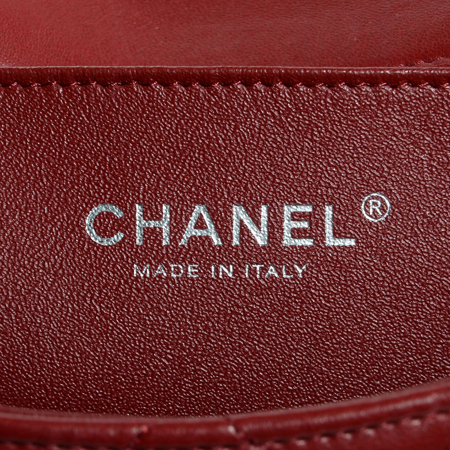 Chanel Lambskin Quilted Clutch With Chain Flap Red 7 of 8