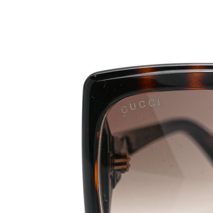 Gucci Acetate Square Frame Sunglasses GG0876SA Tortoise 7 of 7