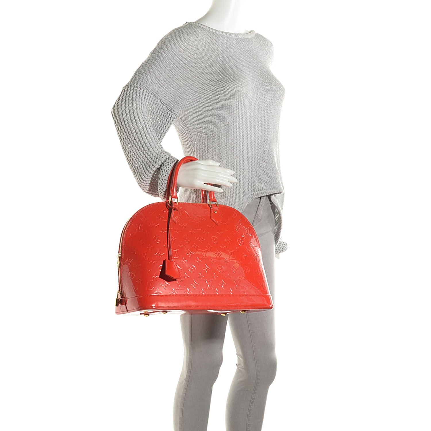 Louis Vuitton Vernis Alma GM Orange Sunset 2 of 20