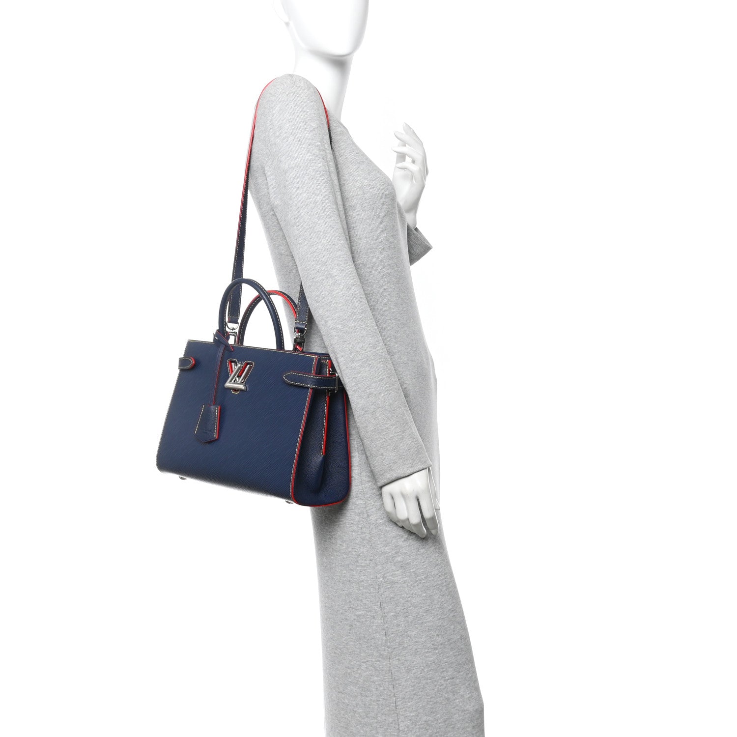 Louis Vuitton Epi Twist Tote Indigo 2 of 9