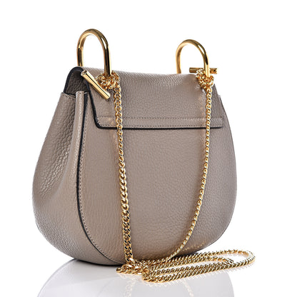 Chloe Grained Lambskin Mini Drew Shoulder Bag Motty Grey 2 of 10