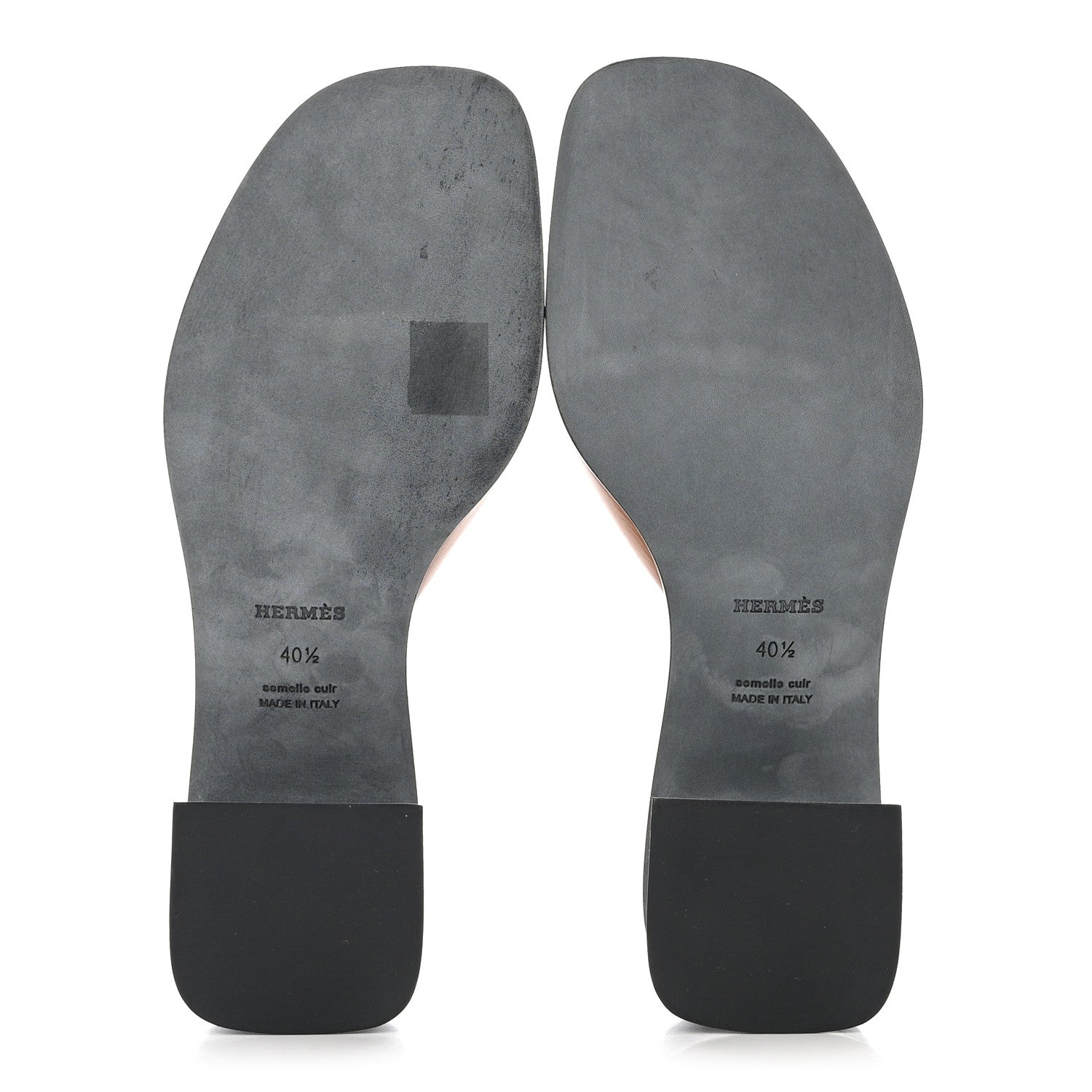 Hermes Calfskin Ilot 50 Sandals 40.5 Naturel 5 of 10