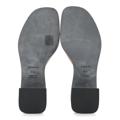 Hermes Calfskin Ilot 50 Sandals 40.5 Naturel 5 of 10