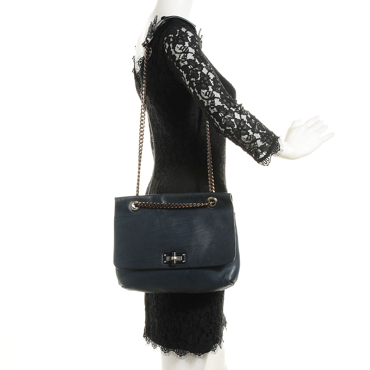 Lanvin Natural Calfskin Medium Happy 2 of 10