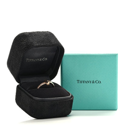 Tiffany 18K Rose Gold Diamond 2.5mm T T1 Ring 50 5.5 5 of 5