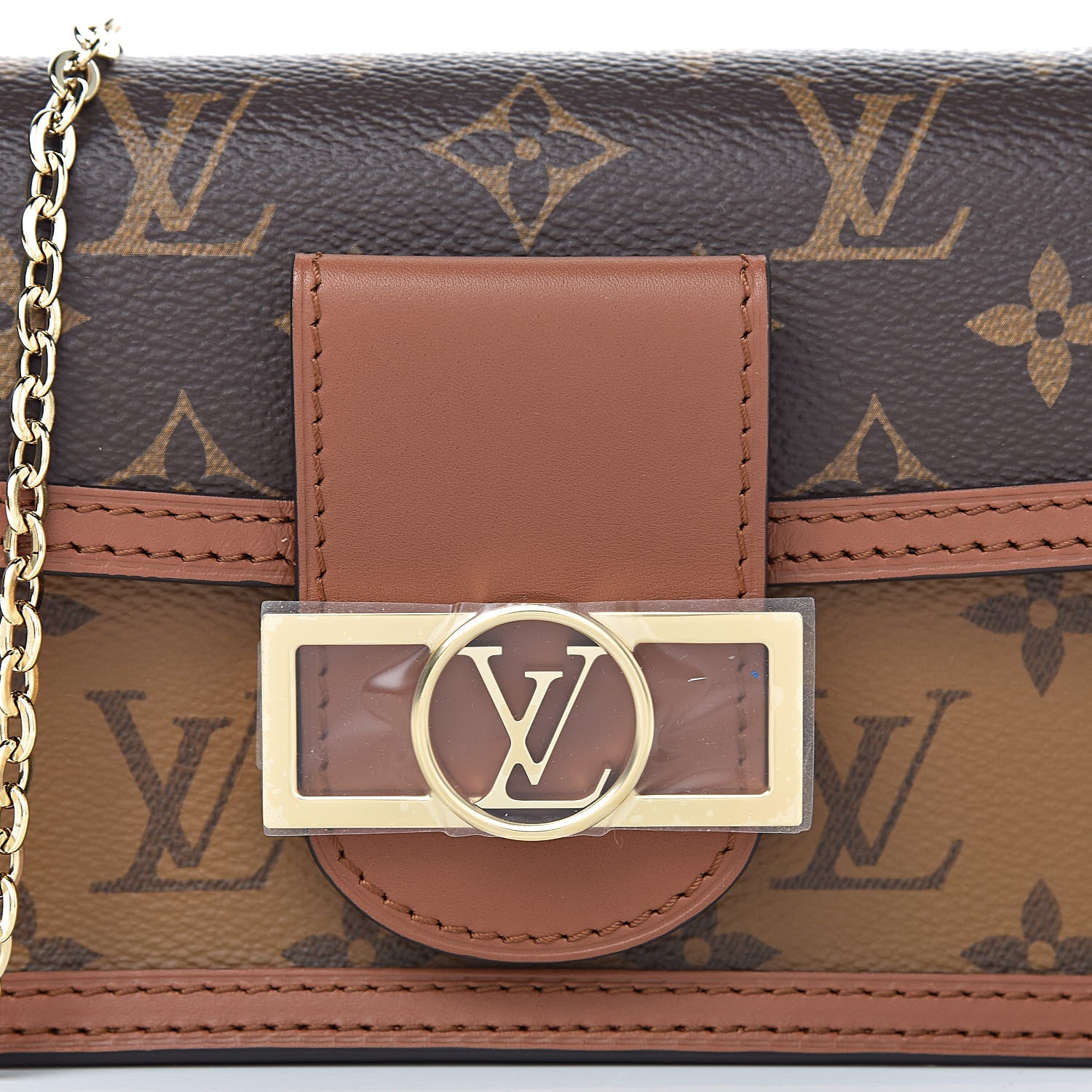 Louis Vuitton Reverse Monogram Dauphine Chain Wallet 9 of 9