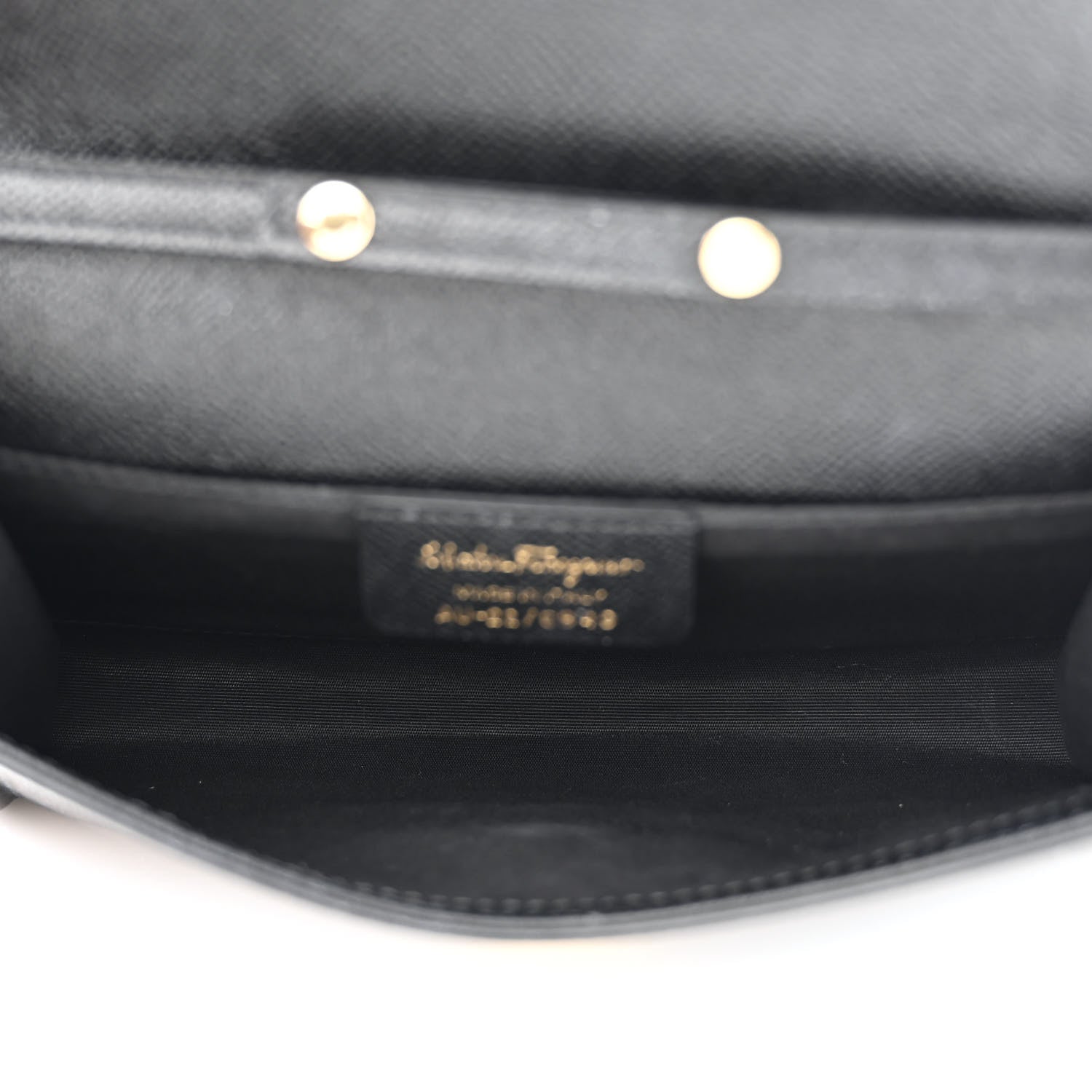 Salvatore Ferragamo Hammered Calfskin Vara Bow Minibag Black 5 of 11