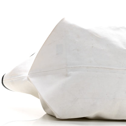 Celine Textile Medium Made In Tote White Black 9 of 10