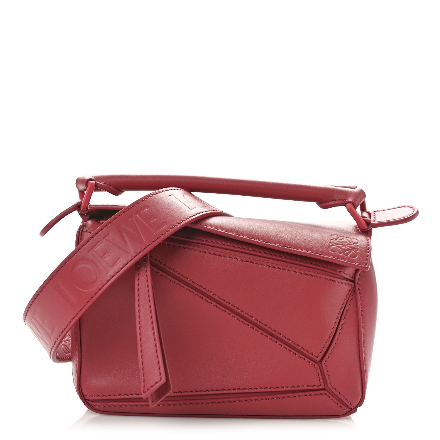 Loewe Calfskin Mini Puzzle Bag Plumrose 1 of 9