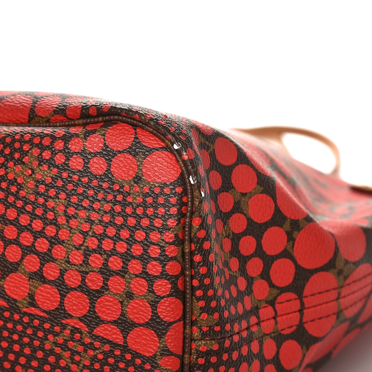 Louis Vuitton Monogram Kusama Waves Neverfull MM Red 11 of 13