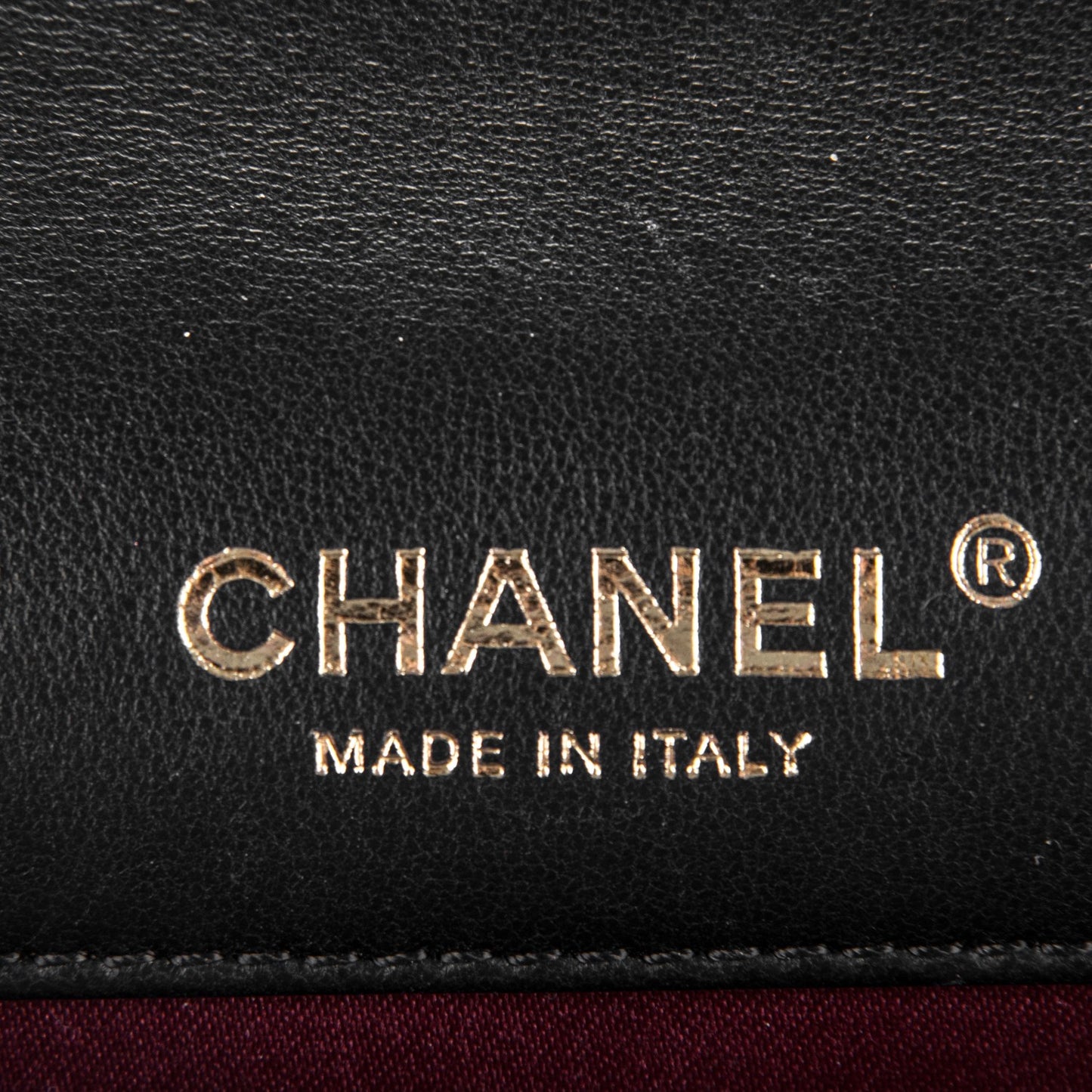 Lambskin Quilted Golden Class Wallet on Chain WOC Black