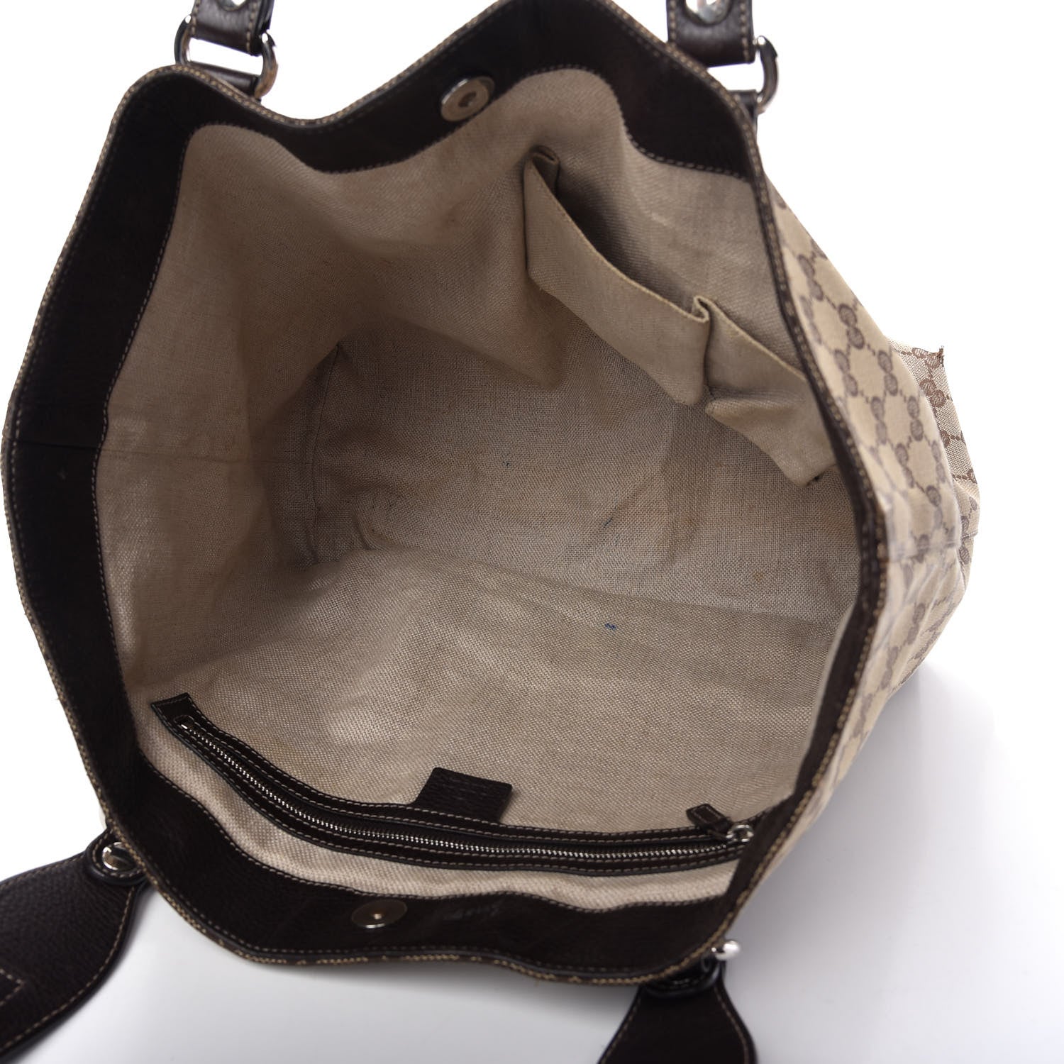 Gucci Monogram Medium Icon Bit Tote Dark Brown 5 of 14