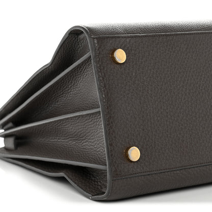 Saint Laurent Grained Calfskin Large Sac de Jour Carryall Earth 9 of 16