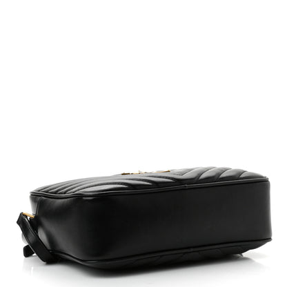 Saint Laurent Calfskin Matelasse Monogram Lou Camera Bag Black 4 of 10