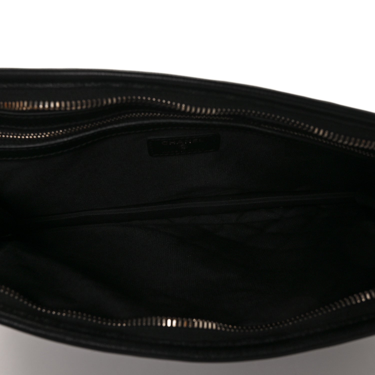Chanel Tweed PVC Lambskin Large Pouch Black 5 of 9