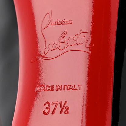 Christian Louboutin Patent New Very Prive 120 Pumps 37.5 Black Red 7 of 9