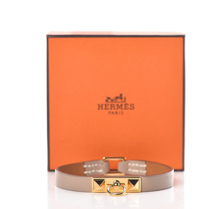 Hermes Tadelakt Micro Rivale Bracelet M Argile 6 of 6