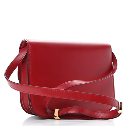 Celine Box Calfskin Medium Classic Box Flap Bag Red 2 of 4