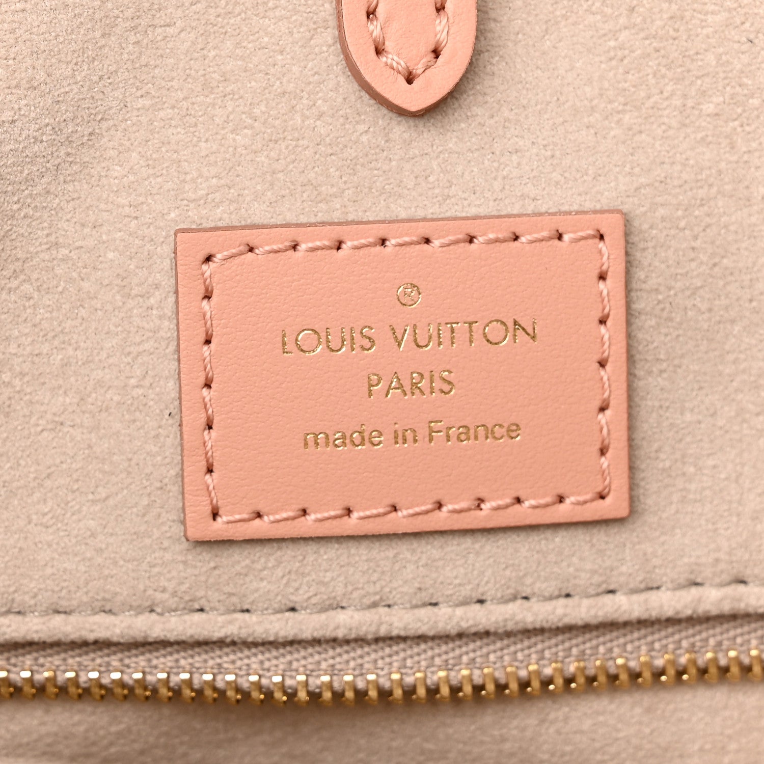 Louis Vuitton Empreinte Monogram Giant Onthego MM Rose Trianon Creme 6 of 9