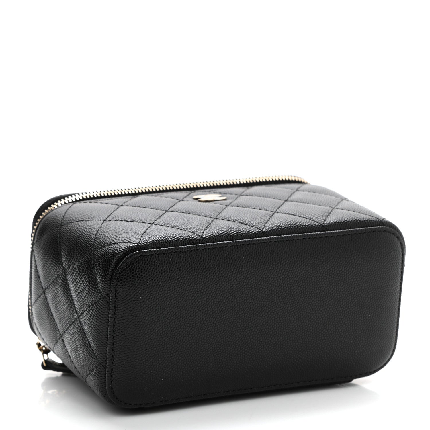 Chanel Caviar Quilted Small Vanity Case With Chain Black 4 of 11