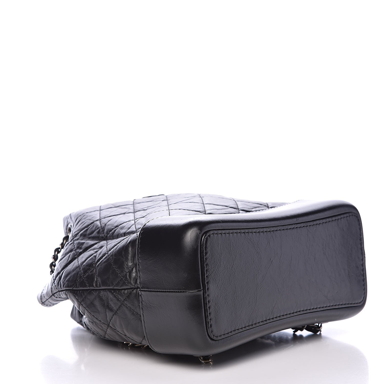 Chanel Aged Calfskin Quilted Small Gabrielle Backpack Black 4 of 12