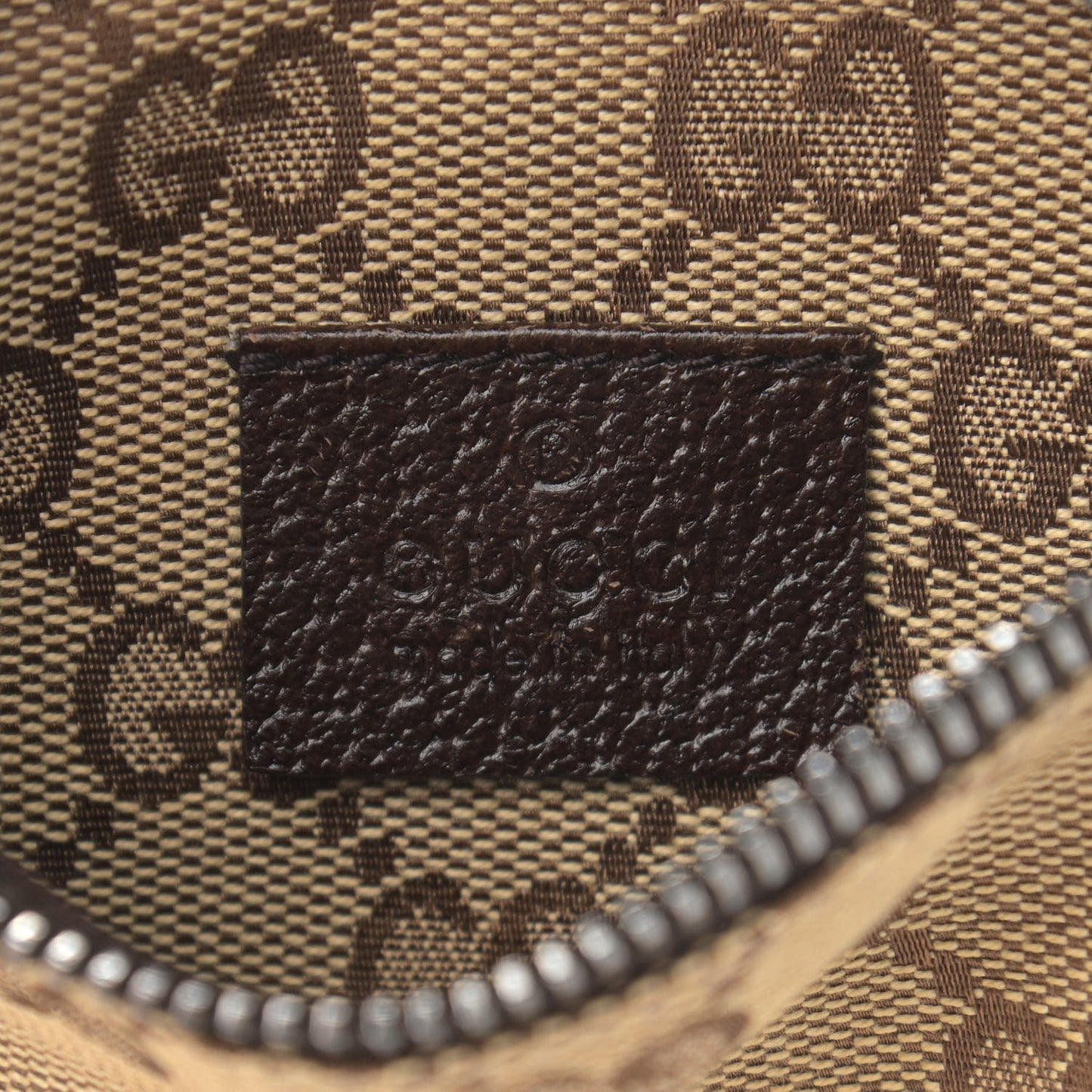 Monogram Web Belt Bag Dark Brown