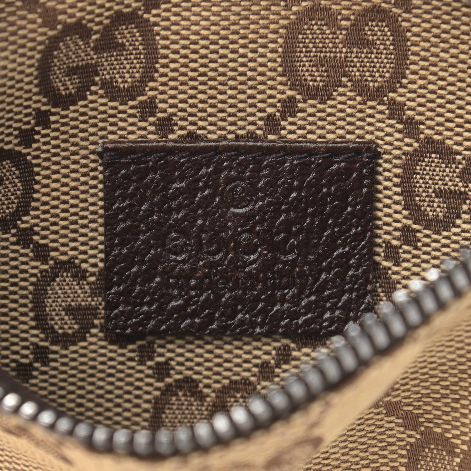 Gucci Monogram Web Belt Bag Dark Brown 9 of 11