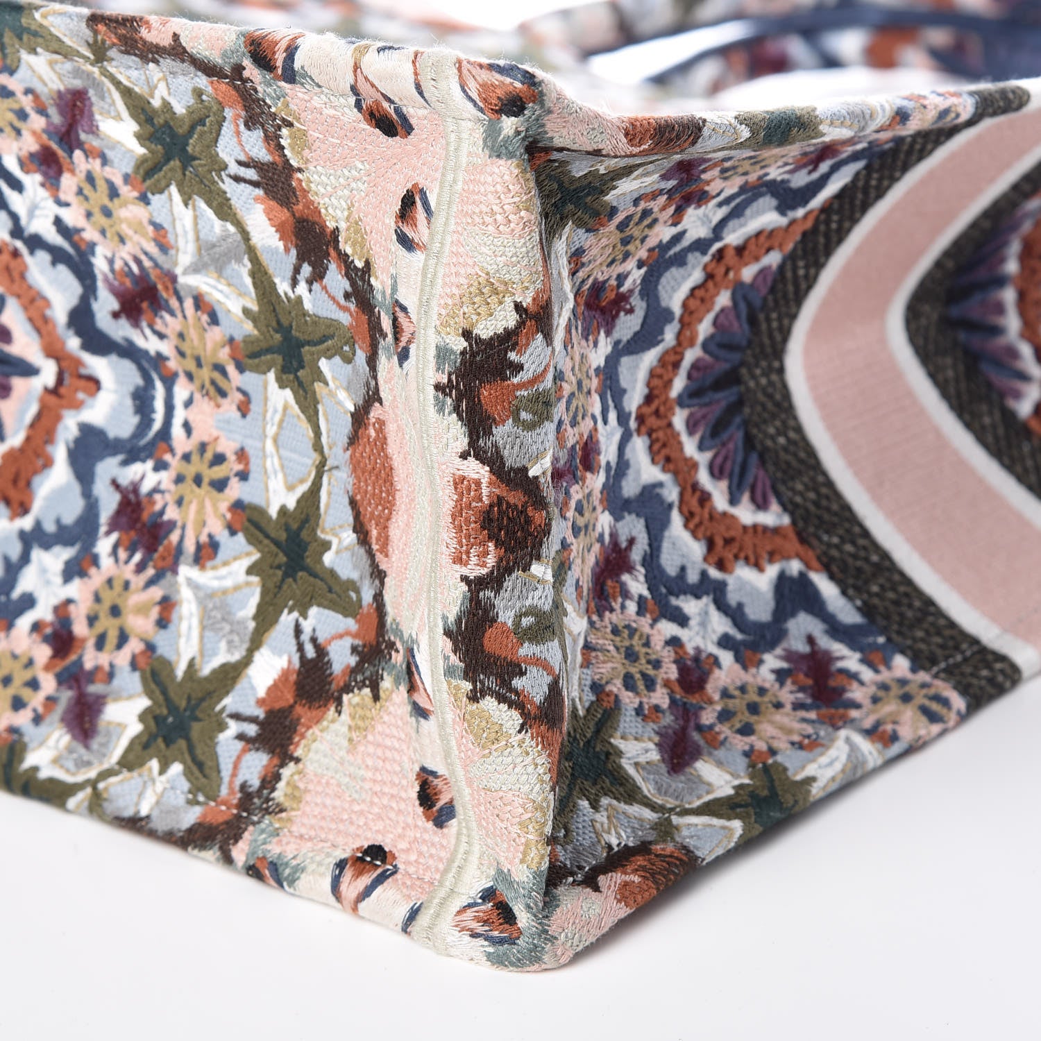 Christian Dior Canvas Embroidered KaleiDioroscopic Book Tote Multicolor 11 of 11